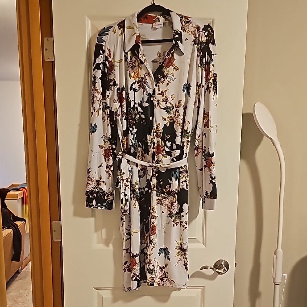 Lularoe Floral Long-Sleeve Dress